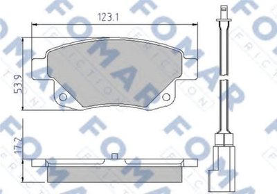 Колодки гальмівні дискові задні FOMAR (FO 925281)