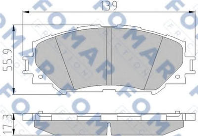 Колодки гальмівні дискові передні FOMAR (FO 932781)