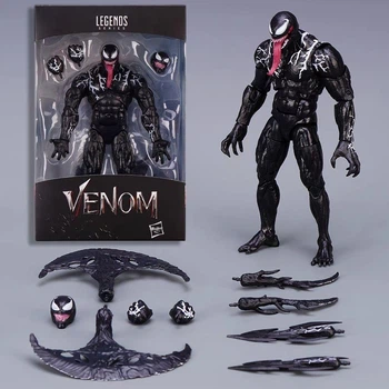Веном рухлива фігурка супергероя 16 см Venom іграшка зі знімними елементами в коробці для хлопчиків від 4 років марвел