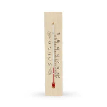 Деревянный термометр для сауны и бани (от 0 °C до +120 °C) высота 25 см