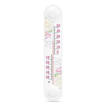 Оконный термометр (от -50 °C до +50 °C) 20,5 см белый Батик (СП 300166)