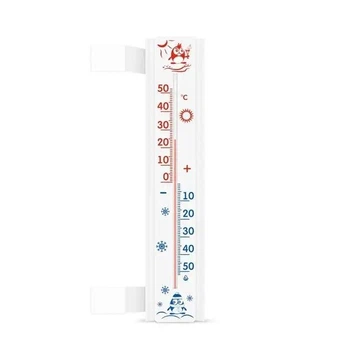Оконный термометр "Солнечный зонт. Стандарт" (от -50 °C до +50 °C) 17,5 см с липучкой