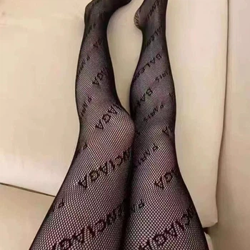 Жіночі брендові колготки в сіточку Honey Fashion Accessories One Size чорний (1-222)