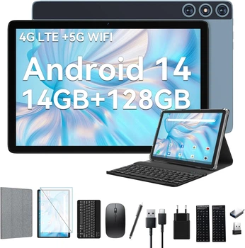 Планшет 10.1" Feonal D106 8+6/128Gb 4G 2-SIM 8 ядер Android 14 7000 mAh Blue