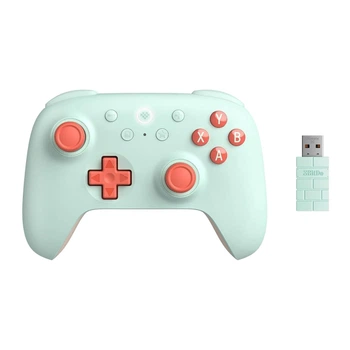 Беспроводной геймпад 8bitdo Ultimate 2C Mint с эффектом Холла для Windows 10, 11, Android, Steam Deck