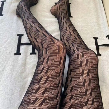 Жіночі брендові колготки в сіточку Honey Fashion Accessories One Size чорний (1-224)