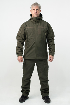 Костюм демисезонный Олива НГУ Softshell Мужской с Липучками под Шевроны M(48)