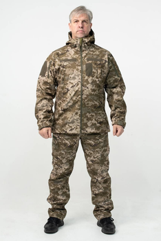 Костюм демисезонный Пиксель ВСУ Softshell Мужской с Липучками под Шевроны M(48)
