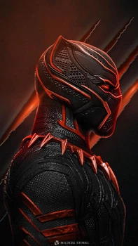 Дерев'яний фігурний пазл Black Panther (Чорна пантера), А1, Дерев'яна коробка 500+ елементів
