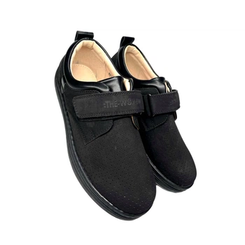 Туфлі чорні нубук перфорація Weestep (0202-36) 35(р)