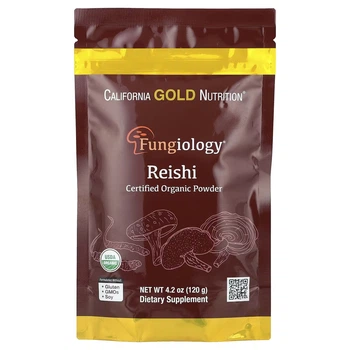 Гриб-рейші California Gold Nutrition Fungiolody Reishi 120 грам