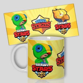 Кружка керамическая с принтом от WONKEY " Brawl stars " 330мл 23053