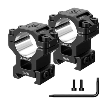 Кільця Discovery Scope Mount Rings 6061 Series (25.4 мм) Medium на Picatinny. ВН - 19.3 мм