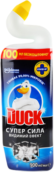 Чистящее средство для унитаза Duck Суперсила Видимый эффект 900 мл (4823002005318)