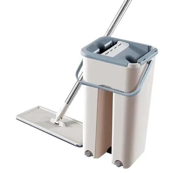 Швабра с ведром Scratch Cleaning Mop автоматический отжим серый (2104618474)