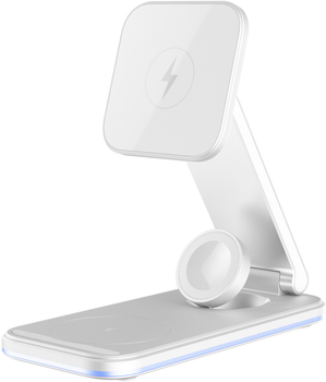 Бездротовий зарядний пристрій Proove Energy Fold 3 in 1 White (508790003)