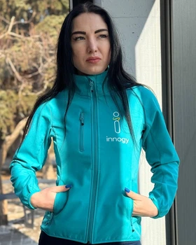 Ветровка женская с флисом Innogy, размер: XS, Голубая 1043630