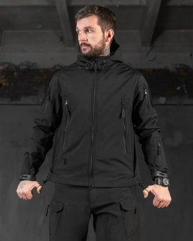 Костюм Софтшел Чорний SoftShell на флісі 5XL