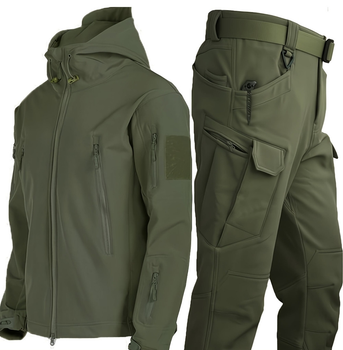 Костюм Софтшел Олива SoftShell на флісі 5XL