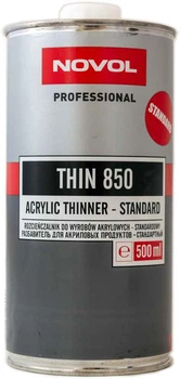 Растворитель для акриловых изделий 500 мл NOVOL THIN 850