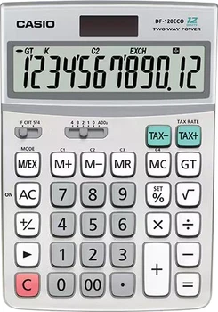 Калькулятор настольный Casio 12 разрядов Серый (DF-120ECO-W-EP)
