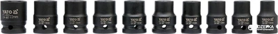 Zestaw nasadek udarowych YATO 1/2" 10-22 mm 10 szt. (YT-1025)