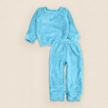 Пижама Dexter’s детская теплая из плюша однотонная blue 110 см голубой (131553868492)