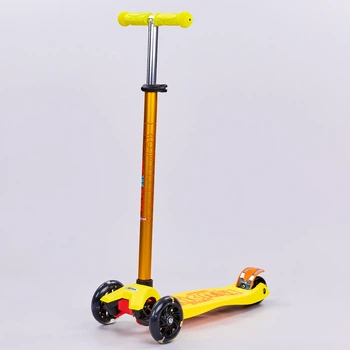 Самокат с наклоном руля planeta-sport MICMAX MG-03X Желтый