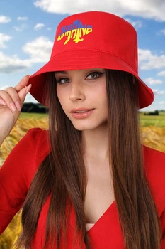 Панама «Ukraine» Braxton красный 56-60