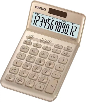 Калькулятор настольный Casio 12 разрядов Золотистый (JW-200SC-GD-W-EP)