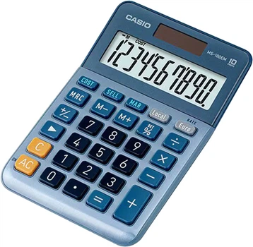 Калькулятор настольный Casio 10 разрядов Голубой (4549526609923)