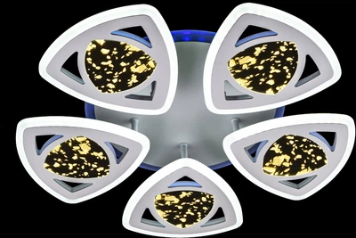 Люстра VALESO V 2120-5C-TL WH с пультом светодиодная LED на кухню, для гостинной, для спальни