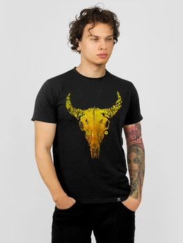 Футболка чоловіча Dubhumans Desert Cow Skull Чорний XL (DCS-TM-B-XL)