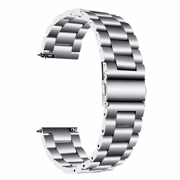 Ремешок металлический для часов 22 мм Rolex Bead design серебристый