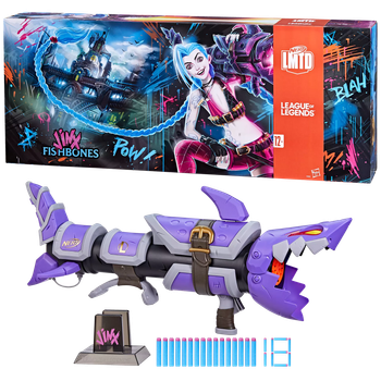 Бластер Hasbro Nerf League of Legends Fishbones Blaster 93 см F6382 (5010996191298)