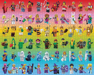 Puzzle LEGO MiniFigure Rainbow 1000 elementów (9781797214382)