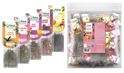 Чай Tea Moments Assorted Fuit Tea 5 смаків по 10 кадді-пакетів (4823118605273)