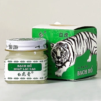 Китайський бальзам з білим тигром Bach Ho "White Tiger Balm" протинабрякова мазь від болю при травмах, в суглобах, м'язах та зв'язках (20 г)