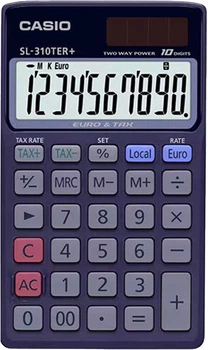 Калькулятор карманный Casio 10 разрядов Темно-синий (SL-310TER+-WA-EP)