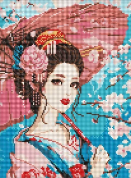 Алмазна мозаїка Японська красуня ©art_selena_ua 30x40 AMO8058 Ідейка