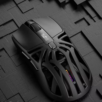 Беспроводная игровая мышь для компьютера / ноутбука / планшета SMAILWOLF RS8 Bluetooth мышка с USB приемником и LED-подсветкой, 12.5х6.5х4 см, черная (99089321)