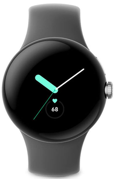 Смарт-часы Google Pixel Watch 41mm / NFC / GPS / Wi-Fi / Bluetooth 5.0 / Влагозащита 5 ATM / Wear OS / Polished Silver (GA03305) Б/В