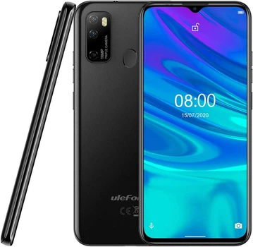 Смартфон 6.52" UleFone Note 9P 4/64Gb 4G 2-SIM 16/8Мп 8 ядер Android 11 Black Б/В