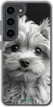 Чохол Samsung Galaxy S23 Мальтипу на чорному тлі "6156pc-2907-70447"