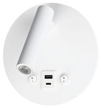 Світильник настінний світлодіодний Luminaria CHARG 8W WHITE 145x80 3000K 220V IP20