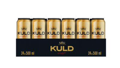 Упаковка пива Saku Kuld светлое фильтрованное 5.2% 0.5 л x 24 шт (4740019113259)