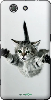 Чехол на Sony Xperia Z3 Compact D5803 Летящий котёнок "2322u-277"
