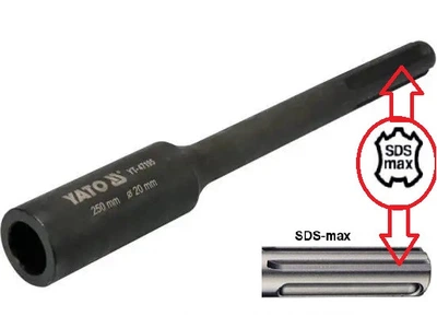 Насадка бійник для штирів заземлення SDS-Max 20х250 мм YATO YT-47195