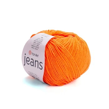Пряжа для вязания YarnArt Jeans 77 Ярко-оранжевый