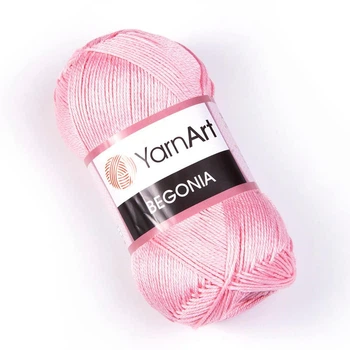 Пряжа для в'язання YarnArt Begonia/Ярнарт Бегонія 6313 Ніжно-рожевий